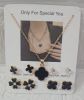 Picture of Elegant Black Clover Jewellery Set